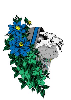 The floral and mecha robot