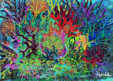 Fluorescent Coral Reef 