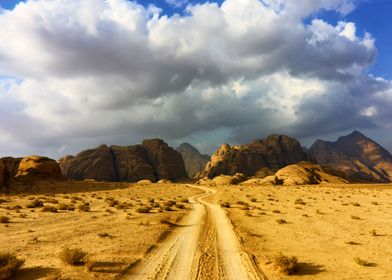 Road to Wadi Rum