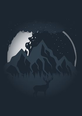 Moonlight Elk