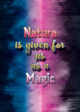 Nature Magic Text Design