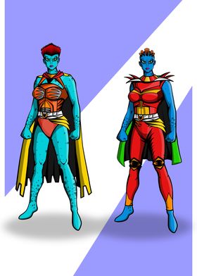 twin sis superhero