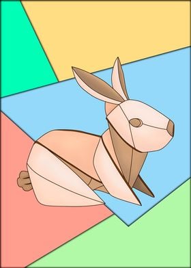 Origami bunny