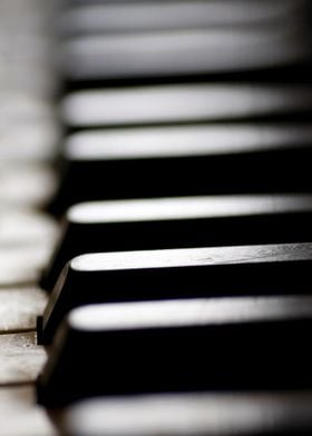 Old piano keys 