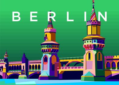 Colorful berlin city