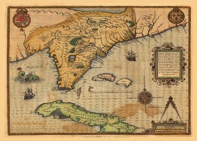 Map of Florida 1591