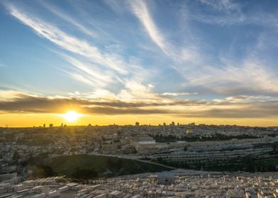 Sunset in Jerusalem Israel