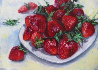 Fresh Strawberry painting