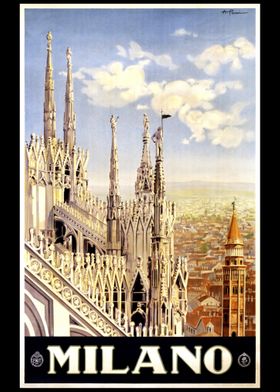 Vintage Poster Milan