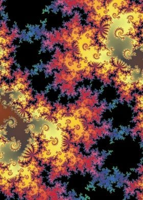 Black and Yellow Fractals