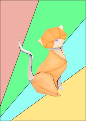 Origami Kitten