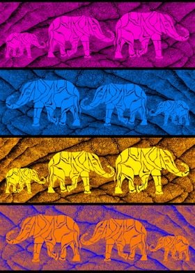 Elephants in color 5