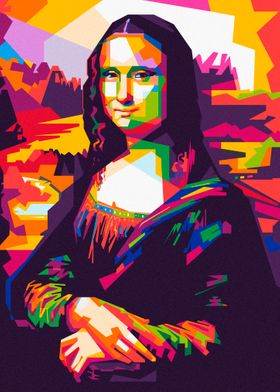 Mona Lisa in WPAP