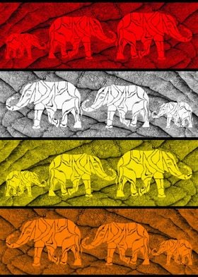 Elephants in color 2