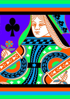 QUEEN OF CLUBS COLOURS 4