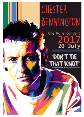 Chester B in style of WPAP