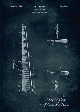 No531 Barbers comb