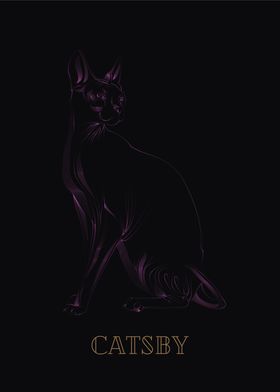 Catsby Purple on Black