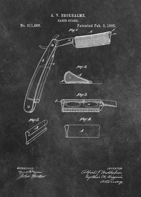 patent Brokhalme Razor Gua