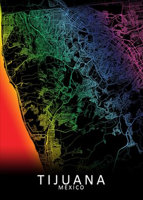 Tijuana Mexico City Map