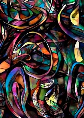 Digital abstract painting