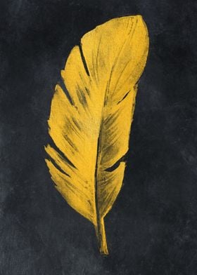 Gold feather