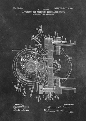 patent Edison Apparatus fo