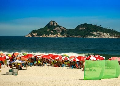 Rio beach at week end