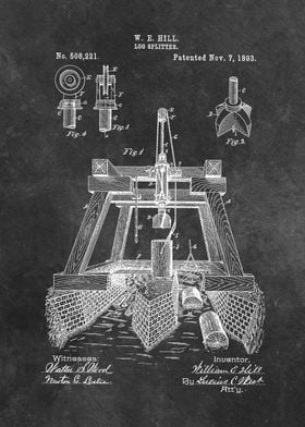 patent Hill Log Splitter 1