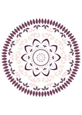 Leaf petal floral Mandala