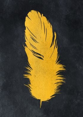 Gold feather