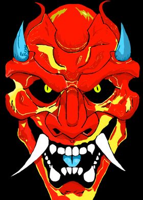The Red Oni Mask