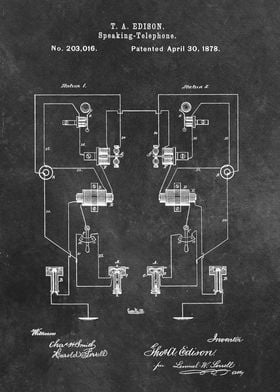 patent Edison Speaking Tel