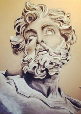 Greek God Zeus Statue