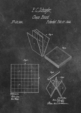 patent Schaefer Chess boar