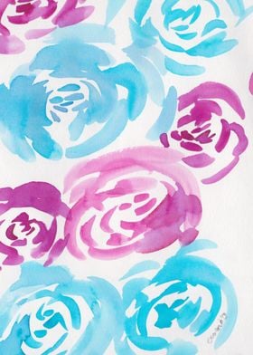 3 Watercolour Floral