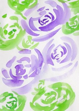 2   Watercolour Floral