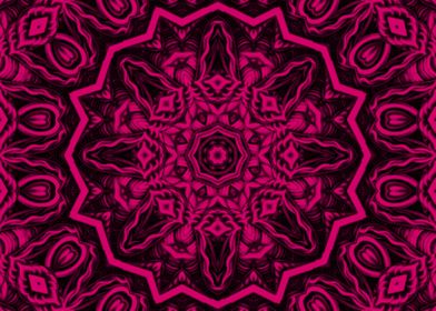 Pink Psychedelic Art 