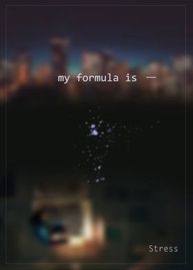 my formula is  stress