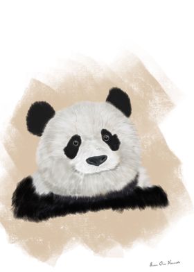 The smiling panda