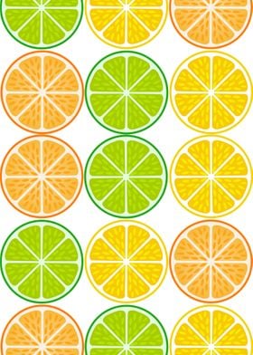 Citrus fruit slices