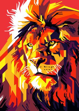lion king' Poster by Ahmad Hanafi | Displate
