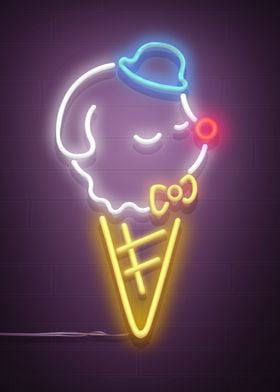 Neon Ice Cream