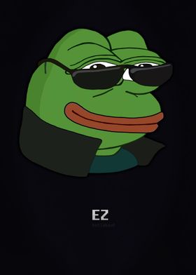 Pepega Funny Stream Emote' Poster by Husti, Displate in 2023