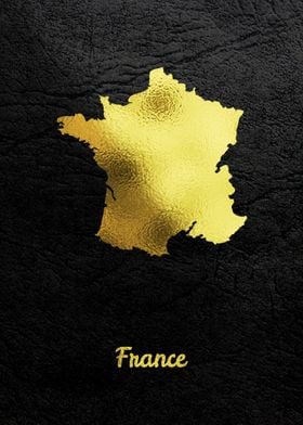 Golden Map Art France