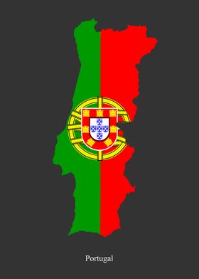 16+ Portugal Flag Map Background