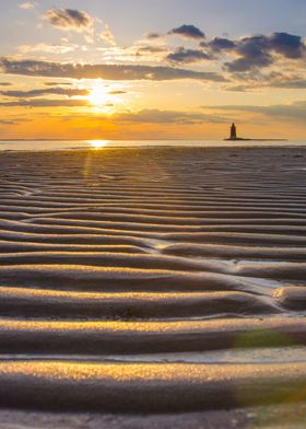 Sandbars Coastal Sunset