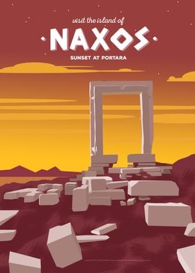 Naxos Sunset at Portara