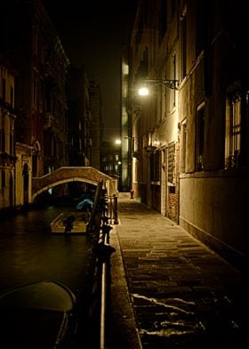 Alley at night