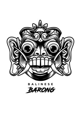 Balinese Barong Vector Art
